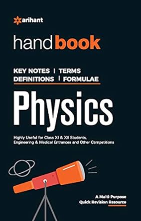 C190 - HAND BOOK PHYSICS KEY NOTES/TERMS/DEFINITIONS /FORMULAE