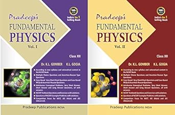 Pradeeps Fundamental Physics (Vol. 1 & 2) for CBSE Class 12 - Examination 2023-2024